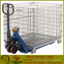 Supplier galvanized workshop transport containers loading capacity 250-2500kg Gitterboxes forklift available mesh storage cages